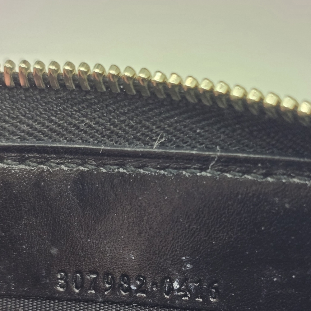 Gucci Guccissima Black GG Logo Coated Canvas Long Wallet - Picture 14 of 16